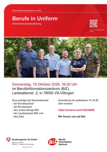 Berufe in Uniform Infoveranstaltung BiZ 2026