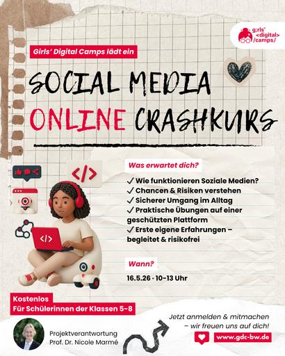 Einladung zum Social Media Online-Booster für Schüler*innen 16.05.26