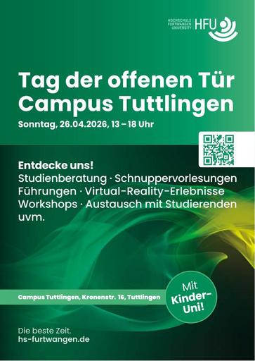 Tag der offenen Tür HFU Campus Tuttlingen 26.04.26