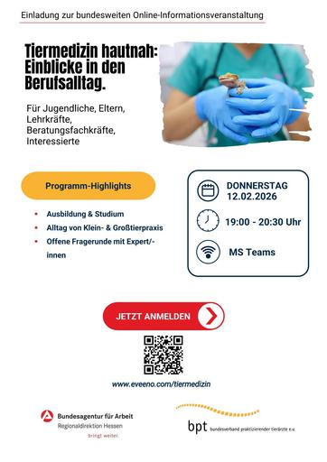 Infoveranstaltung "Tiermedizin" am 12.02.2025