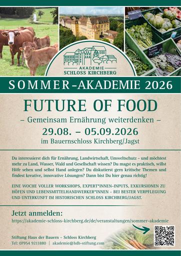 Schloss Kirchberg Sommer-Akademie - Future of Food 2026